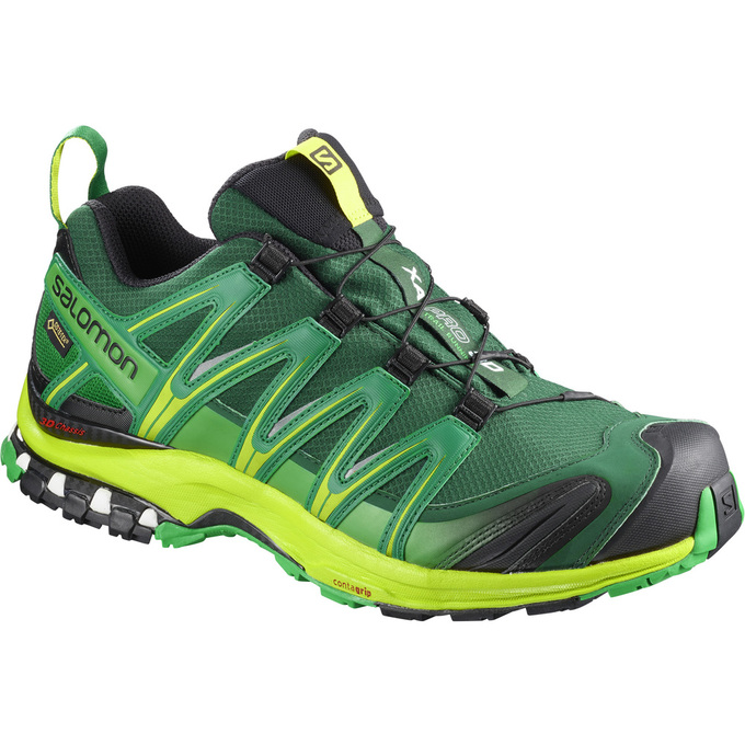 Salomon Israel XA PRO 3D GTX® - Mens Trail Running Shoes - Deep Green (YGFE-45620)